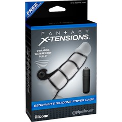 Утяжка на член Beginner's Silicone Power Cage, кольцо на мошонку, силикон, 12х3,3см