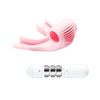 Вибронасадка Pretty Love Elisa Magic lip для оральных ласк, розовый силикон, 7,5х5,3см