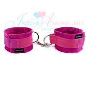 Велюровые наручники Sportsheets®, розовые
