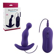 Массажер простаты Balls Style, фиолетовый, 10 режимов, 10,5х2,6см