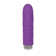 Мини-вибратор Key™ Charms Petite Massager Velvet, 5 режимов, сиреневый силикон, 10х2,3см