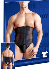 Открытый утягивающий корсет Svenjoyment Basic Mieder для мужчин, черный, M(48-50р)
