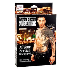 Секс-кукла мужчина с татуировкой Nick Hawk™ Gigolo, 1 отверстие, фаллос 21,5см