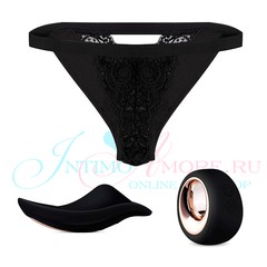 Вибратор Pantyrebel д/клитора и трусики, 12 реж, пульт ДУ, аккумулятор, черный силикон (44-50р)