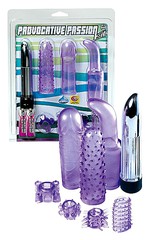Вибратор с насадками "Provocative passion kit", 12,7х2,3см