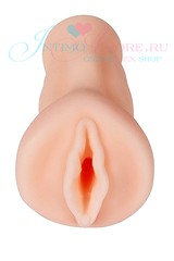 Нежная вагина-мастурбатор Real W 2 dual sence, глухой тоннель, мулатка, 14,5см