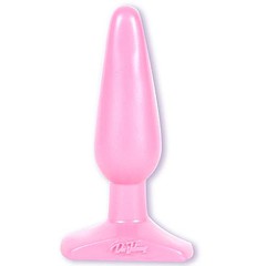 Анальная пробка Butt Plugs smooth classic slim/medium-pink, 14х3,8см