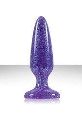 Анальная пробка Starlight Gems Booty Boppers на присоске, фиолетовая, 10,5х3см
