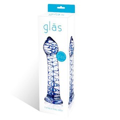 Стеклянный анальный дилдо Fantasia Gläs, для фистинга, 23х5,5см