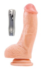 Вибратор RealStick-107, 3 режима, телесный, 15,7х4,3см