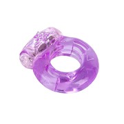 Эрекционное кольцо на п/ч Toyfa vibrating Ring, вибрация, фиолетовое, 2см