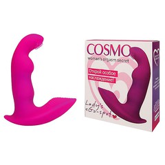 Вибратор Cosmo finger tip для G-точки, розовый силикон, 10х1,8-2,5см.   