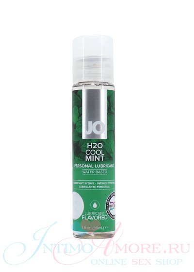 Съедобный лубрикант JO® H₂O Cool Mint (мята), 30мл