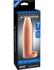 Утолщающая на 33% насадка Real Feel Enhancer XL 7' из Fanta Flesh® с петлей на мошонку, 17,8х4см