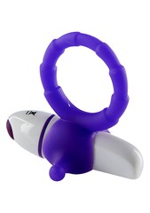 Эрекционное виброкольцо taboom® My Favorite Couplesring, 7 реж, фиолетовый силикон, d3см