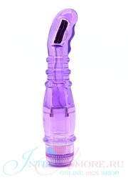 Гибкий G-вибратор Crystal Roulette, фиолетовый, 20х2,8-3,5см