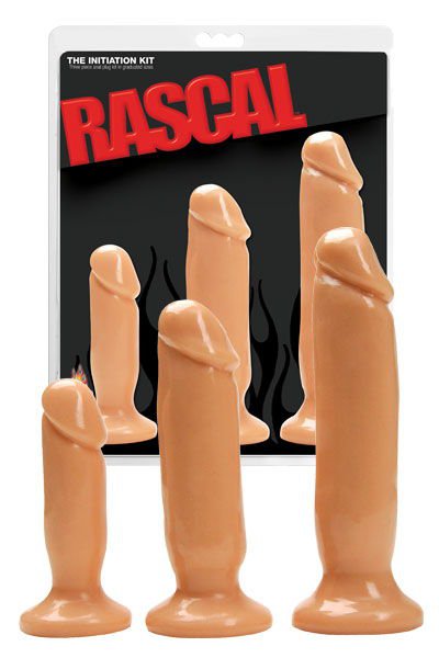 Набор фаллосов Rascal, телесные из SensaFirm™, 14х4/18х4,3/22х5см