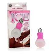 Вибро-льдинка Foreplay Ice™ Frost Massagers, розовая, 3 режима, 4,5х7см