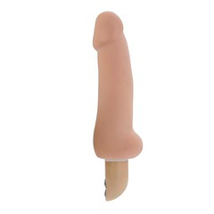 Мощный вибратор Stud из PureSkin®, 10 функций, чип памяти, 21х4см