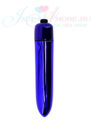 Глянцевый мини-вибратор Mae, темно-фиолетовый, 9х1,7см