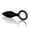 Анальная пробочка с кольцом Booty Call® Booty Slider, черный силикон, 16х3,5см