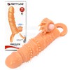 Удлиняющая вибронасадка Pretty Love Penis Sleeve Connor, +3,5см, с петлей, 16х4см