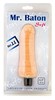 Вибратор Mr Baton Soft №11 из киберкожи, телесный, 18,9х3,3-5,7см