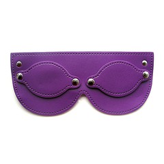 Фиолетовая маска для глаз Notabu BDSM, открывающаяся, иск/кожа
