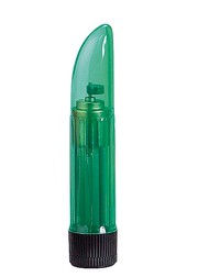 Вибратор Ladyfinger Crystal Clear, зеленый, 13,5х2,5см