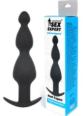 Анальная елочка для ношения Exclusive men™ Anal Expert, силикон, 19х2,4-4,4см