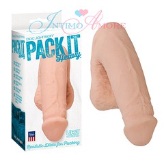 Протез пениса д/ношения Pack it Heavy™ 5,5' из UR3®, телесный, 15х3,5/9,5х5,5см/180г
