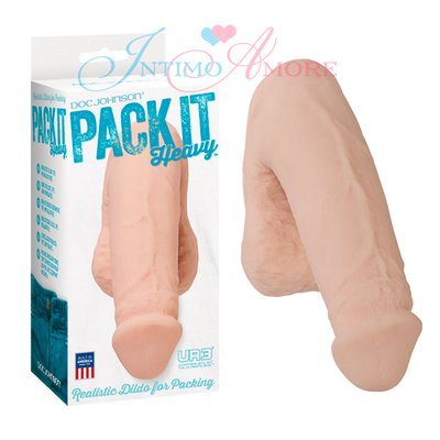 Протез пениса д/ношения Pack it Heavy™ 5,5' из UR3®, телесный, 15х3,5/9,5х5,5см/180г