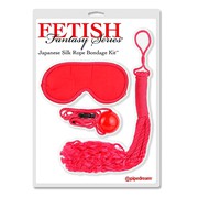 Набор Fetish Fantasy Series® Japanese Silk Rope Red™ (кляп, маска, плетка)
