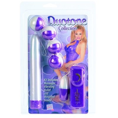 Набор секс-игрушек Duotone Collection™ Kit, фиолетово-молочный