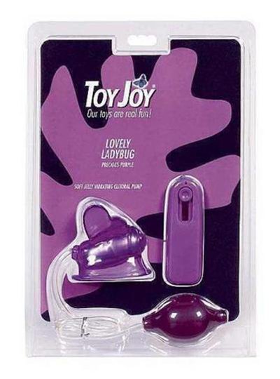 Вагинальная вибропомпа Lovely Lady Bug, фиолетовая 6,8х2,8см
