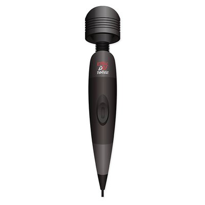 Большой вибро-массажер Plug in Wand Massager (220V), черный, 25см