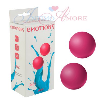 Тяжелые вагинальные шарики Lola Lexy Emotions, розовый силикон, 2х74г/3,1см
