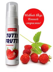 Вкусный оральный гель на фруктозе "Tutti-Frutti" OraLove, земляника 30г