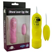 Миниатюрное вибро-яйцо Clitoral Lover, желтое, 5 функций, 4,5х2см