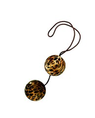 Леопардовые вагинальные шарики Duotone balls, 3,3см