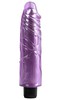 Фиолетовый гелевый вибратор Jelly Gems №2 purple, 19см