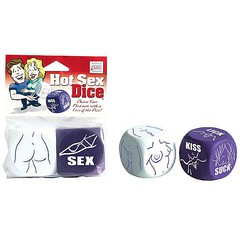 Секс-кубики антистресс Hot Sex Dice™ (действие, место) с картинками, 2шт, 5,5x5,5см