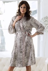 Длинный халатик Mia-Mella Stella, капучино, XL/2XL(48-52р)