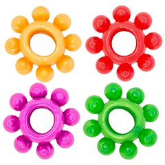Яркое эрекционное кольцо Lola bubbles для полового члена, D1,2см, 1шт