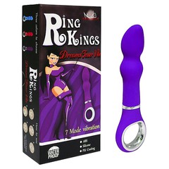 Фиолетовый G-вибратор Ring Kings® Dream Teaser, 7 функций, силикон, 16,2х3см