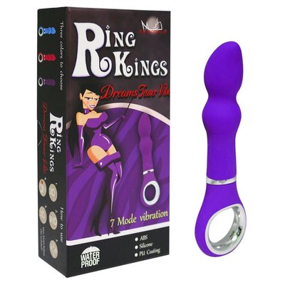Фиолетовый G-вибратор Ring Kings® Dream Teaser, 7 функций, силикон, 16,2х3см