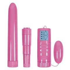 Интимный набор 4Play Pleasure Kit (вибратор, массажер, виброяйцо), розовый
