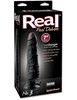 Вибратор Real® feel deluxe №3 (7' Fanta Flesh®) на присоске, черный, 18х4-5см