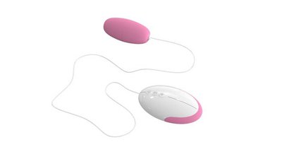 Виброяйцо Vibrating Egg розово-белое, 7 режимов, 5см