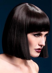 Парик Fever Lola brown, blunt cut bob with fringe (temp до 120°C), темно-коричневый, 30см